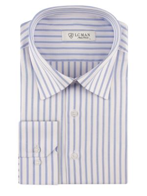 پیراهن مردانه راه راه آستین بلند ال سی من 026