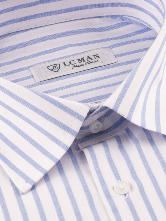 پیراهن مردانه راه راه آستین بلند ال سی من 026