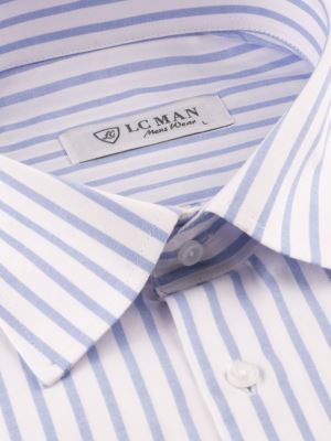 پیراهن مردانه راه راه آستین بلند ال سی من 026