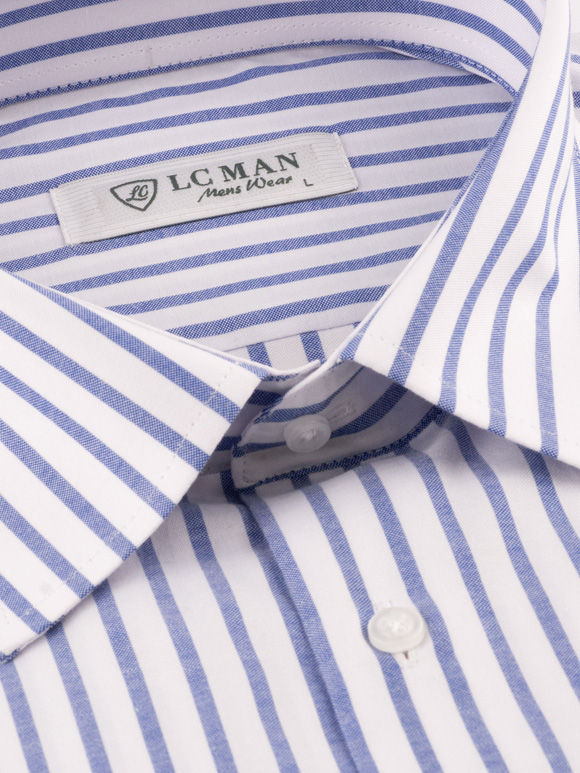 پیراهن مردانه راه راه آستین بلند ال سی من 026