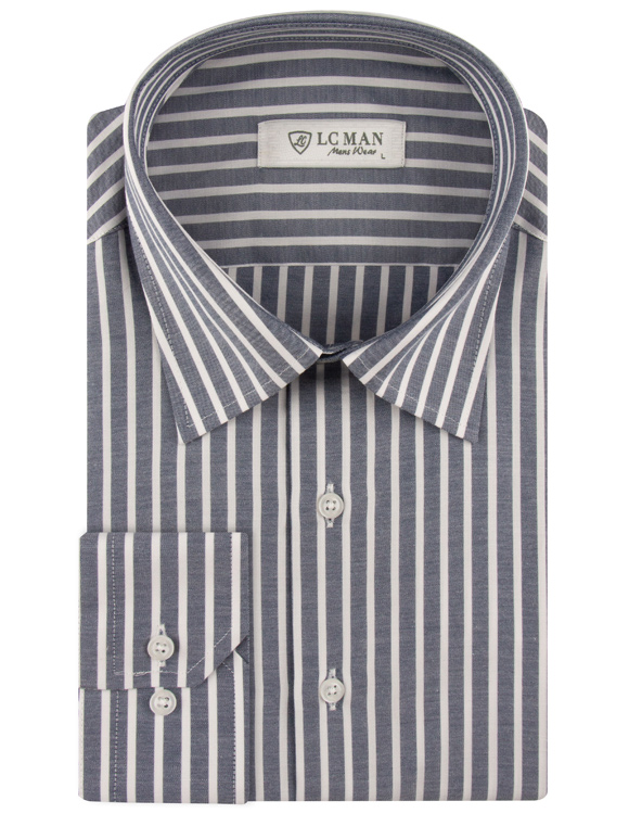 پیراهن مردانه راه راه آستین بلند ال سی من 026