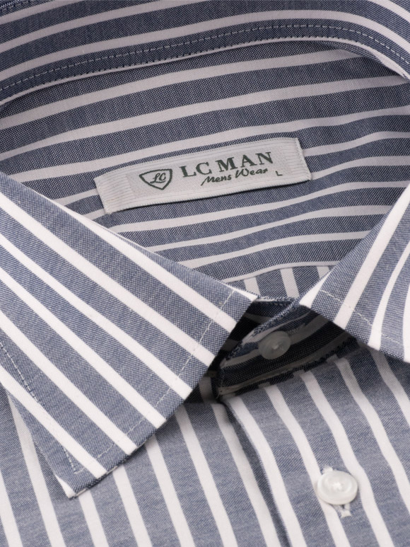 پیراهن مردانه راه راه آستین بلند ال سی من 026