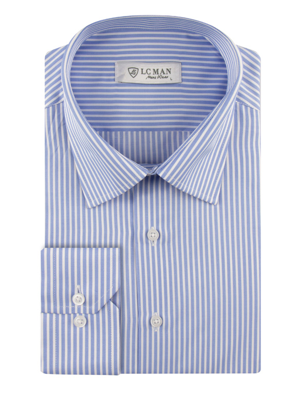 پیراهن مردانه راه راه آستین بلند ال سی من 020