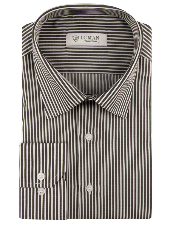 پیراهن مردانه راه راه آستین بلند ال سی من 020