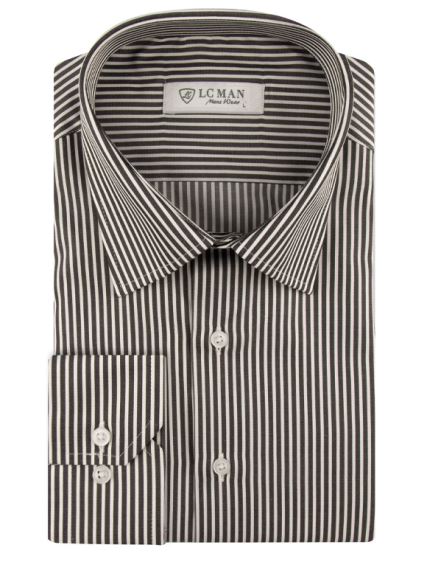 پیراهن مردانه راه راه آستین بلند ال سی من 020