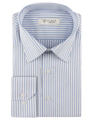 پیراهن مردانه راه راه آستین بلند ال سی من 021