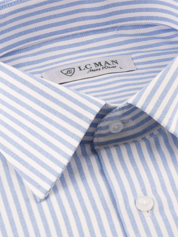 پیراهن مردانه راه راه آستین بلند ال سی من 021