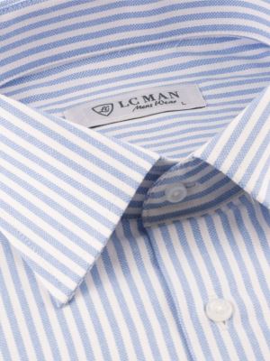 پیراهن مردانه راه راه آستین بلند ال سی من 021