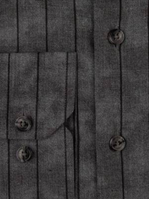 پیراهن طوسی راه راه آستین بلند ال سی من 27