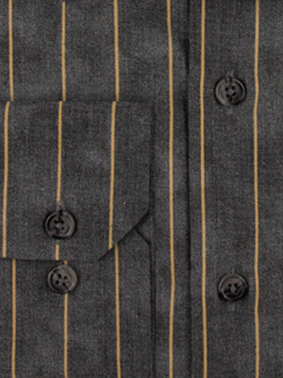 پیراهن طوسی راه راه آستین بلند ال سی من 72