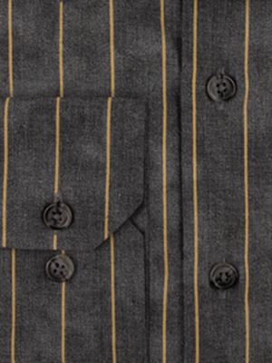 پیراهن طوسی راه راه آستین بلند ال سی من 72