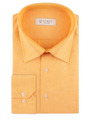 پیراهن نارنجی جودون آستین بلند ال سی من 