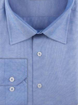 پیراهن مردانه آبی آستین بلند ال سی من 2