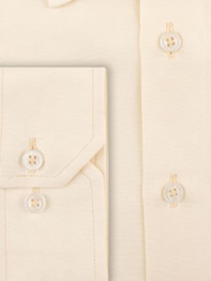 پیراهن مردانه کرم آستین بلند ال سی من 022