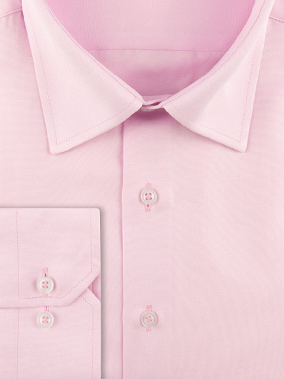 پیراهن مردانه صورتی آستین بلند ال سی من 022