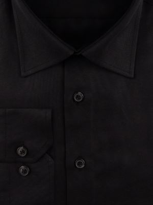 پیراهن مردانه مشکی آستین بلند ال سی من  022