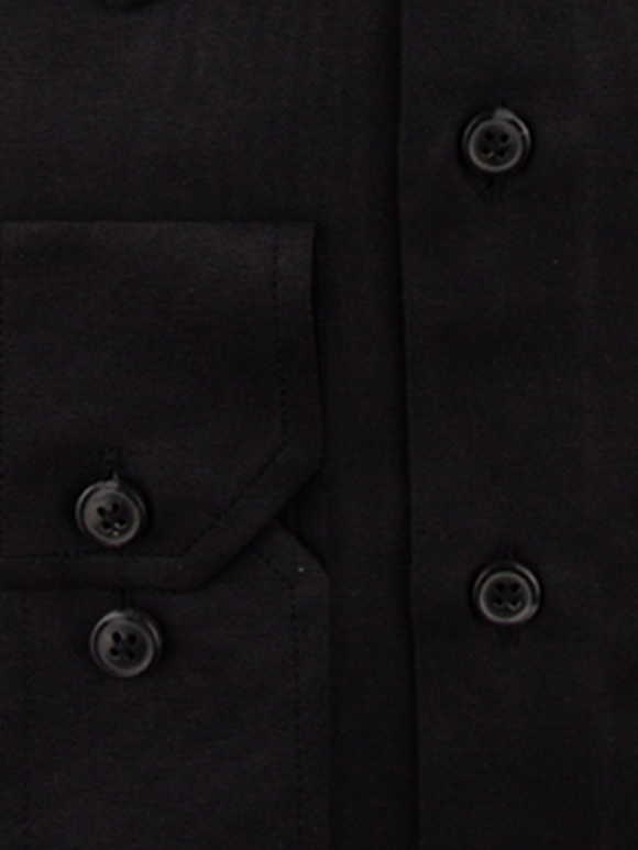 پیراهن مردانه مشکی آستین بلند ال سی من  022