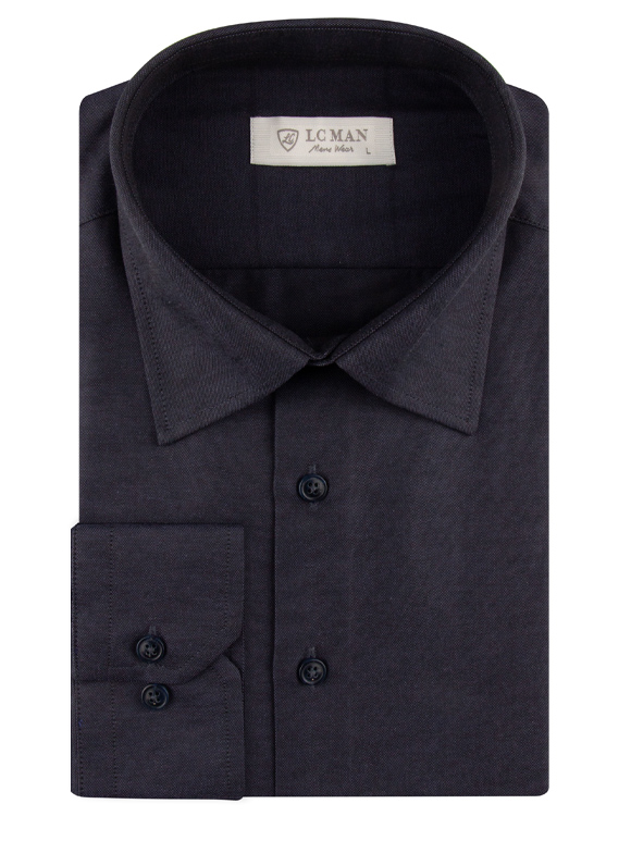 پیراهن مردانه سرمه ایی آستین بلند ال سی من 022