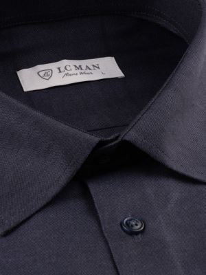 پیراهن مردانه سرمه ایی آستین بلند ال سی من 022