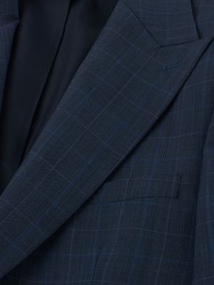 کت تک مردانه  سرمه ای چهارخانه ال سی من 24