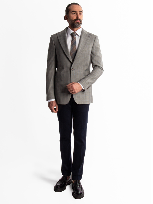 کت تک طوسی چهارخانه ال سی من 