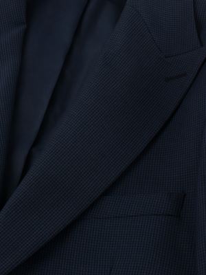 کت تک سرمه ای چهارخانه ریز ال سی من