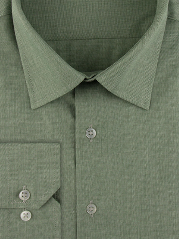 پیراهن مردانه سبز آستین بلند ال سی من 032