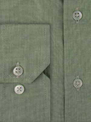 پیراهن مردانه سبز آستین بلند ال سی من 032