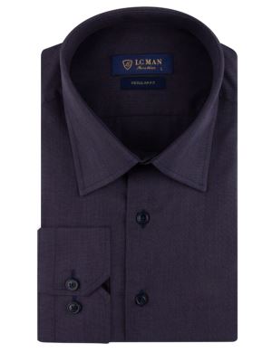 پیراهن مردانه کج راه آستین بلند ال سی من 032