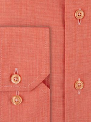 پیراهن مردانه نارنجی آستین بلند ال سی من 032