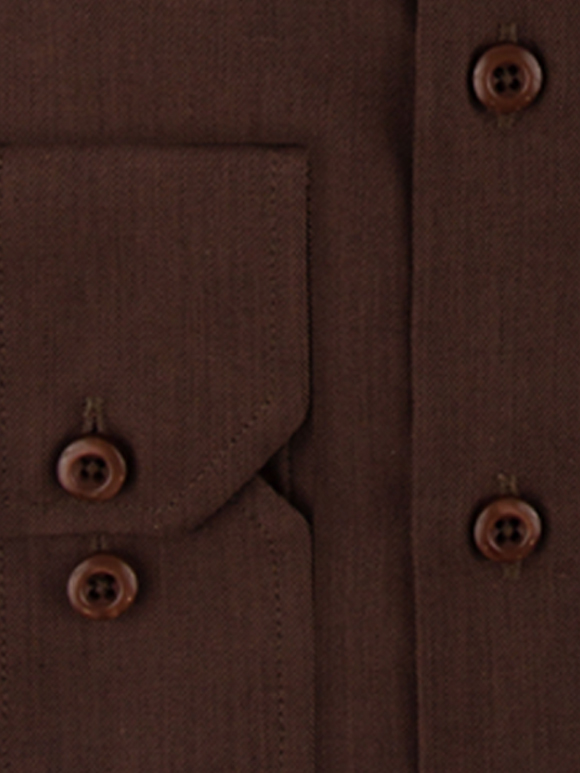 پیراهن مردانه قهوه ای آستین بلند ال سی من 032