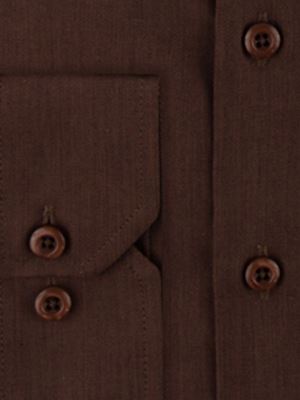 پیراهن مردانه قهوه ای آستین بلند ال سی من 032