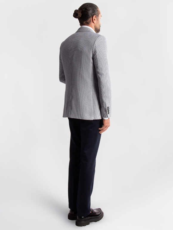 کت تک  مردانه چهارخانه ریز ال سی من 067