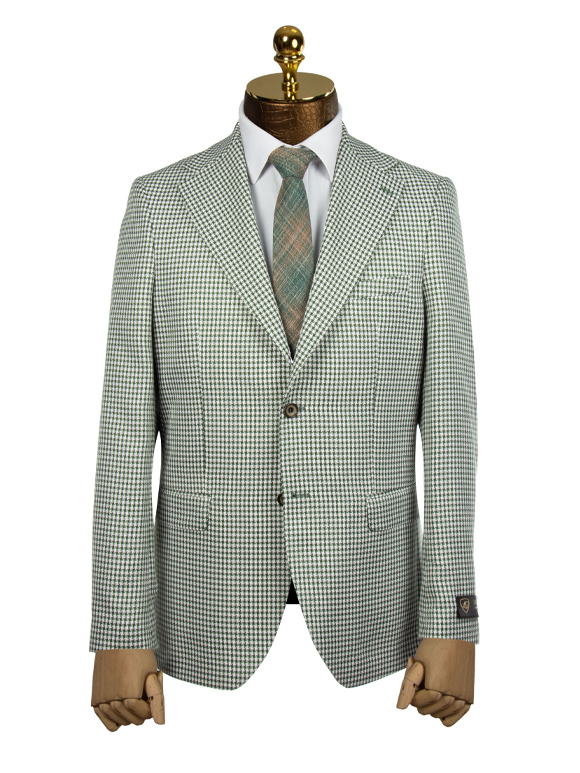 کت تک مردانه چهارخانه ریز ال سی من  067