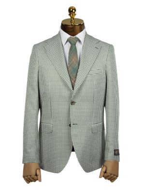 کت تک مردانه چهارخانه ریز ال سی من  067