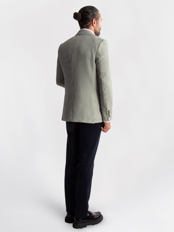 کت تک مردانه چهارخانه ریز ال سی من  067