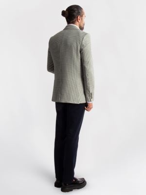 کت تک مردانه چهارخانه ریز ال سی من  067