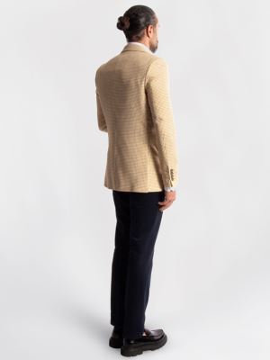 کت تک مردانه چهارخانه ریز ال سی من  067