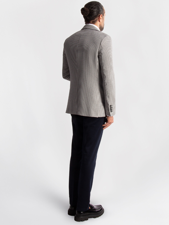 کت تک مردانه چهارخانه ریز ال سی من  067