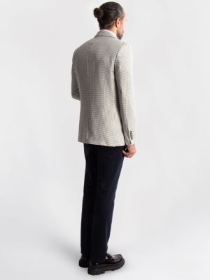 کت تک مردانه چهارخانه ریز ال سی من 067