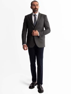 کت تک مردانه طوسی ال سی من 047