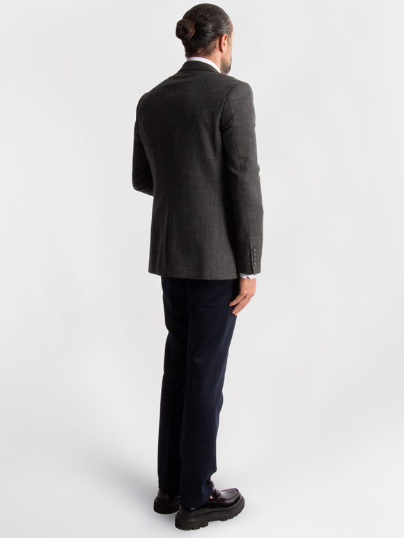 کت تک مردانه طوسی ال سی من 047