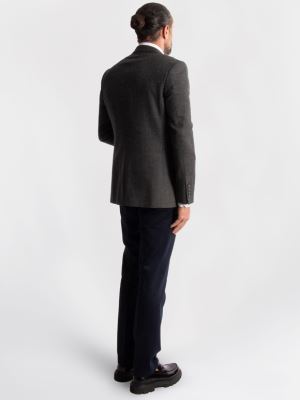 کت تک مردانه طوسی ال سی من 047