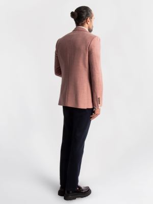 کت تک مردانه صورتی ال سی من 047