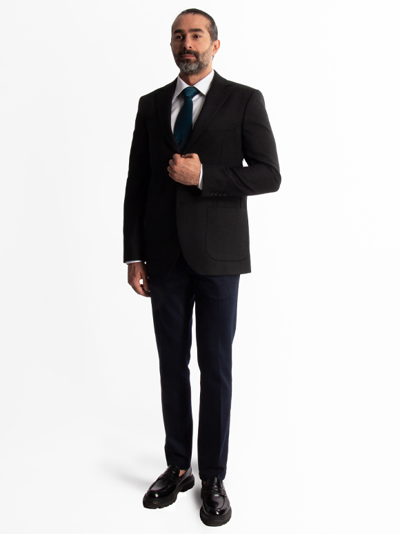 کت تک مردانه مشکی ال سی من  022