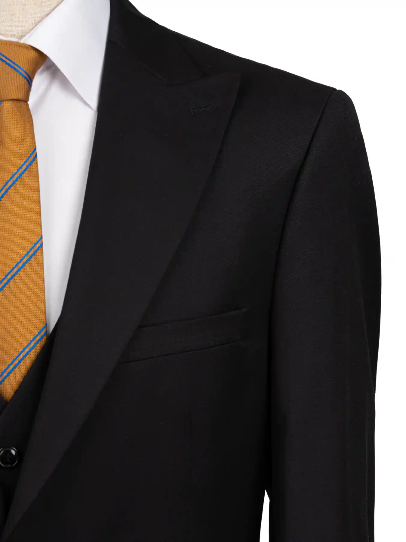 کت و شلوار ژیله مردانه مشکی ساده ال سی من 1