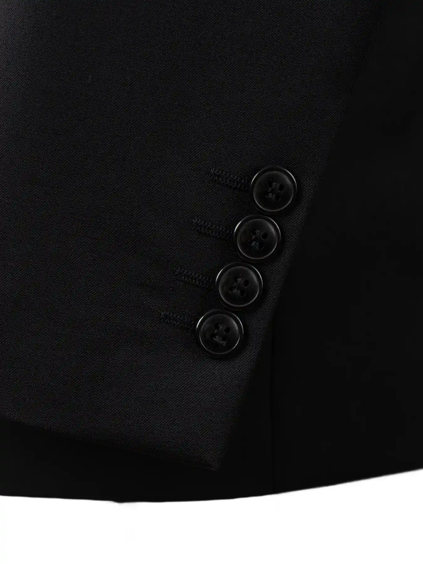 کت و شلوار ژیله مردانه مشکی ساده ال سی من 1