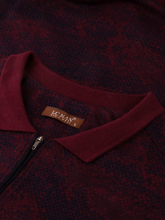 پلیور مردانه نیم زیپ ال سی من 071