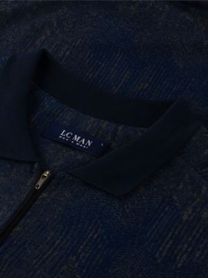 پلیور مردانه نیم زیپ ال سی من 071