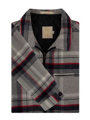 شکت تمام زیپ مردانه طوسی سرمه ای ال سی من